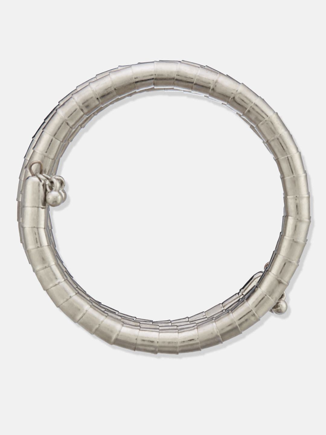 ATIBELLE Women 2 Brass Silver-Plated Cuff Bracelet thumbnail 5