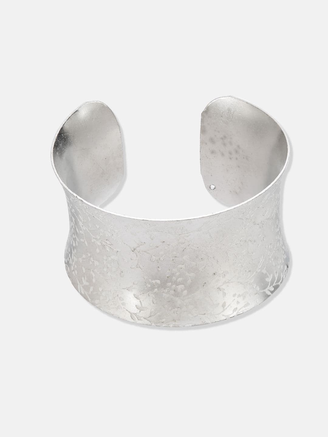 ATIBELLE Women 2 Brass Silver-Plated Cuff Bracelet thumbnail 3