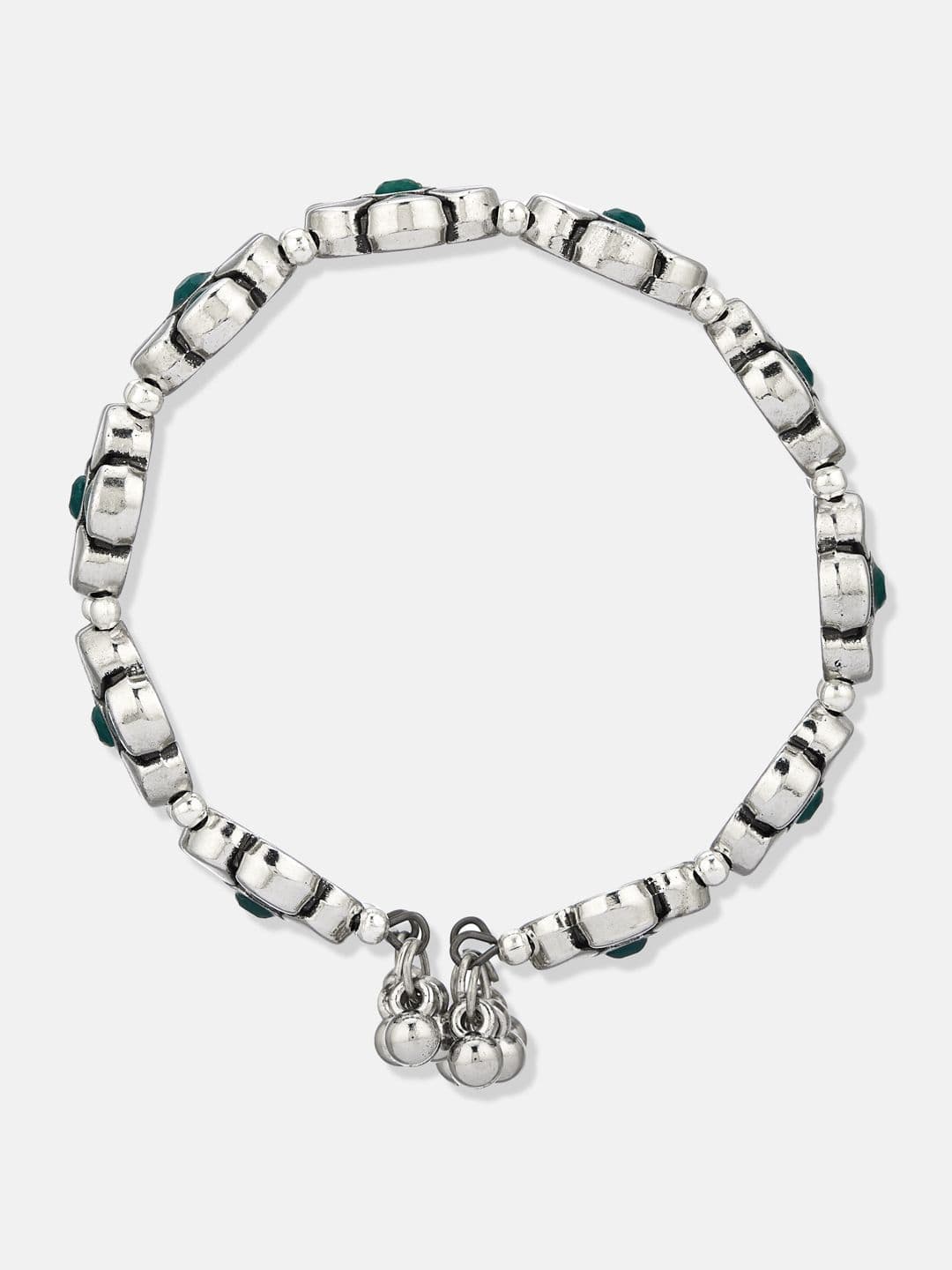 ATIBELLE Women 2 Brass Silver-Plated Wraparound Bracelet thumbnail 4
