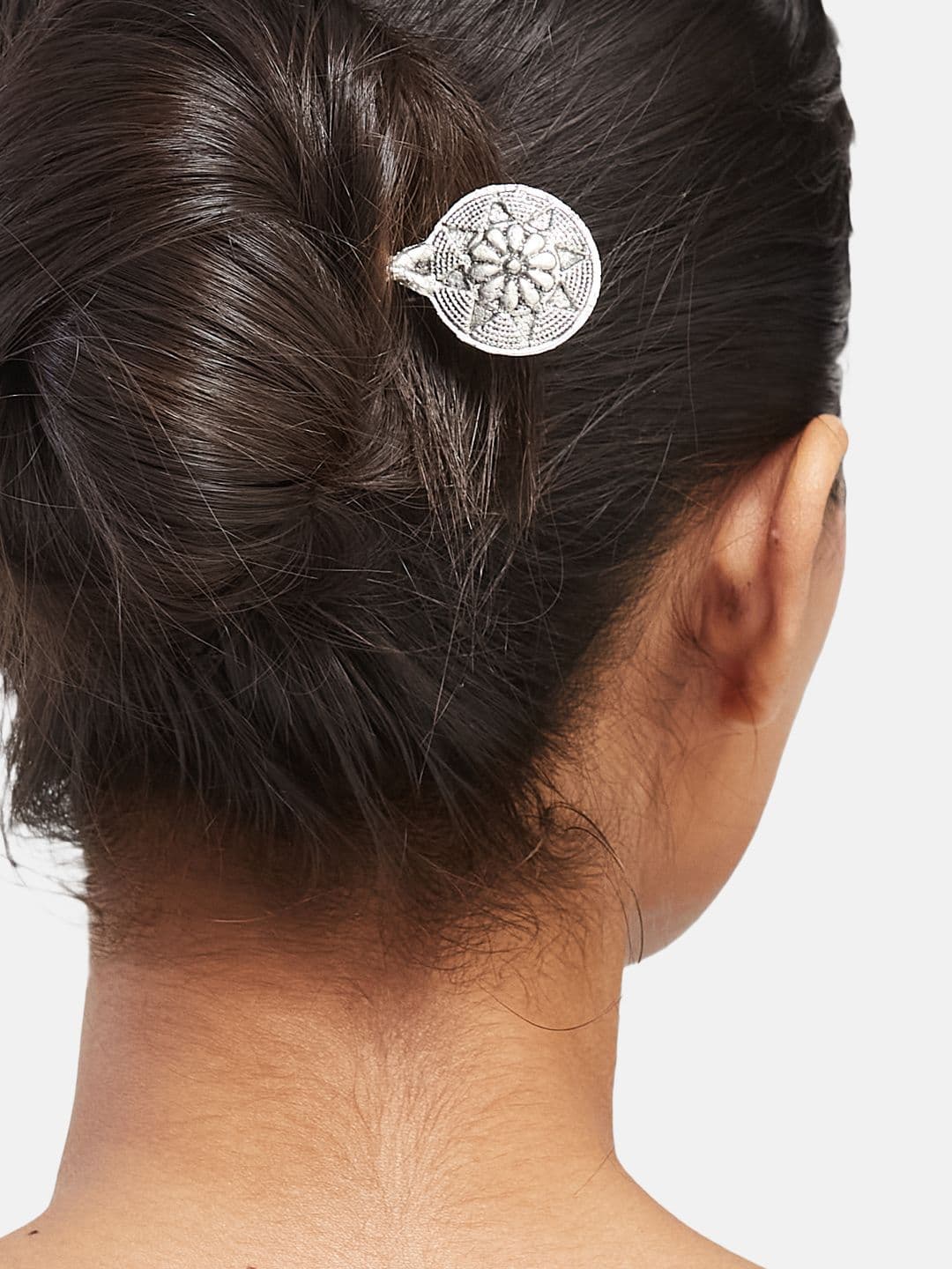 ATIBELLE Silver Plated Bun Pin Head Jewellery thumbnail 6