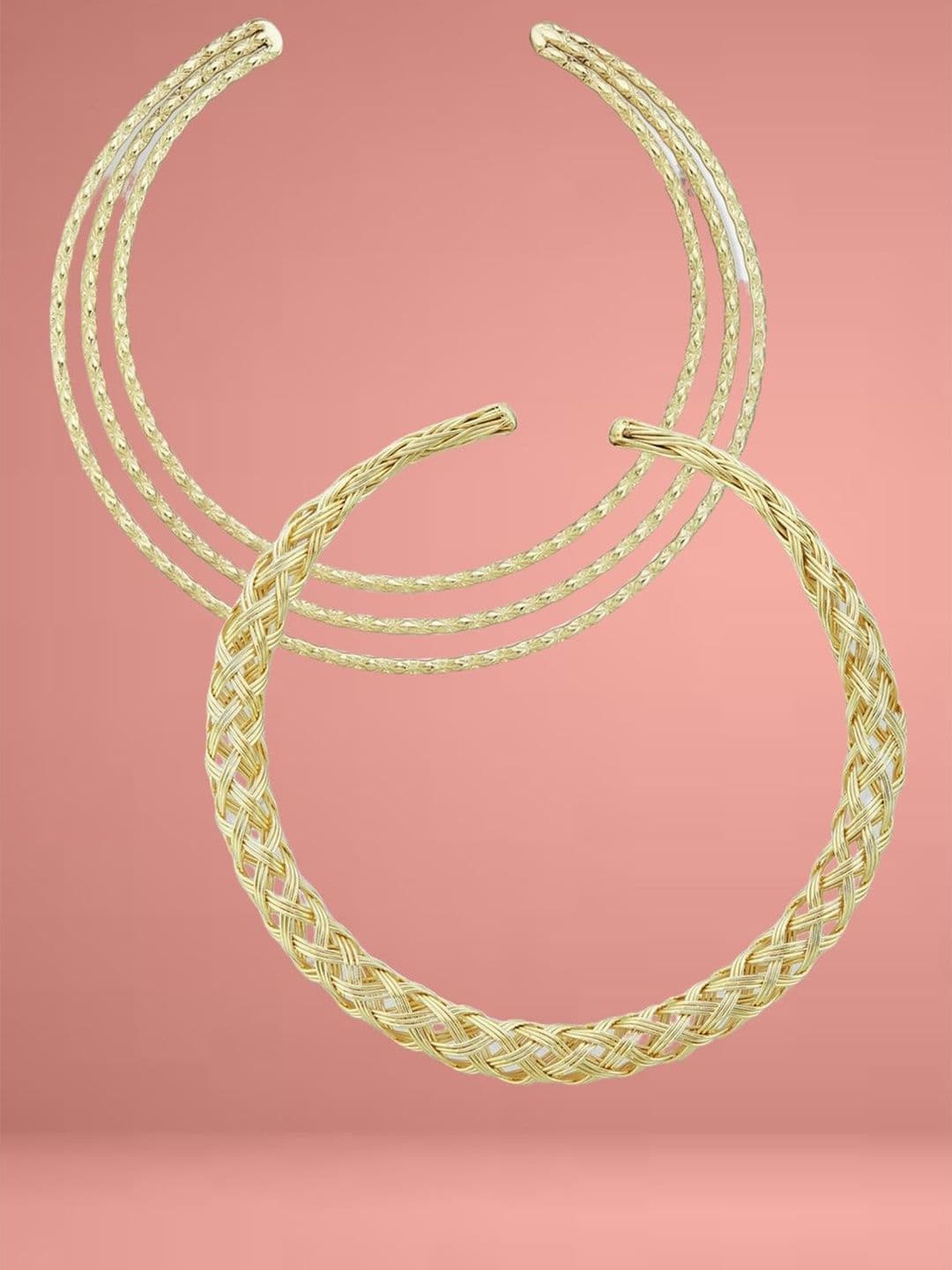 ATIBELLE Set Of 2 Gold-Plated Necklace - Image 1