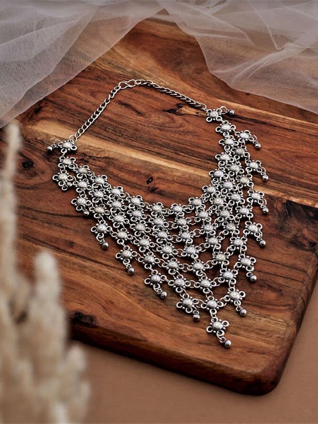 ATIBELLE Silver-Plated Necklace - Image 1