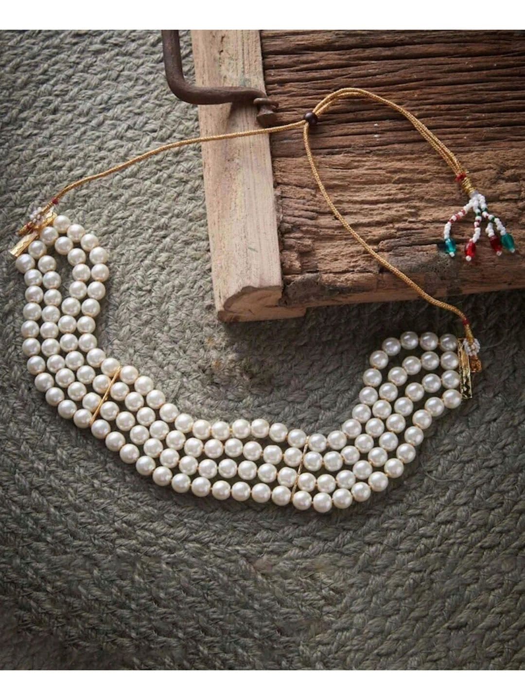 ATIBELLE Gold-Plated Pearls Layered Necklace - Image 1
