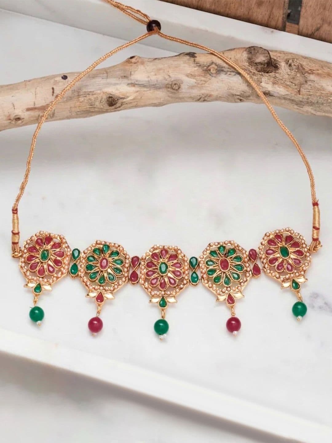 ATIBELLE Brass Gold-Plated Necklace - Image 1