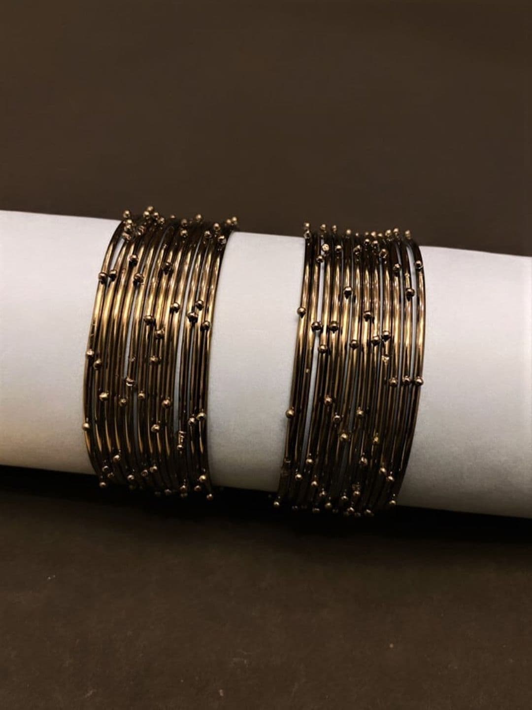 ATIBELLE Set Of 12 Silver-Plated Bangles - Image 1