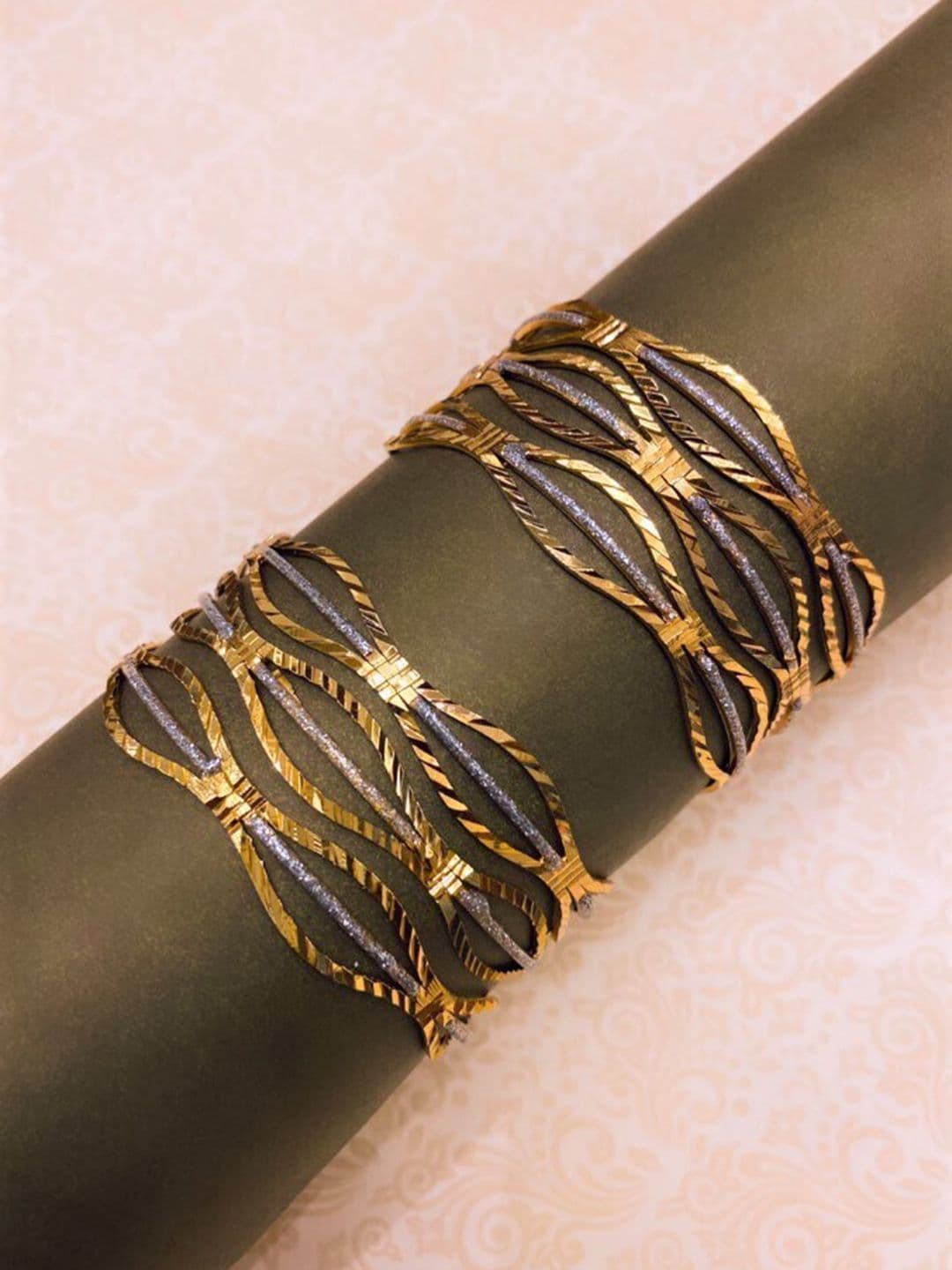 ATIBELLE Set of 6 Gold-Plated Bangles - Image 1