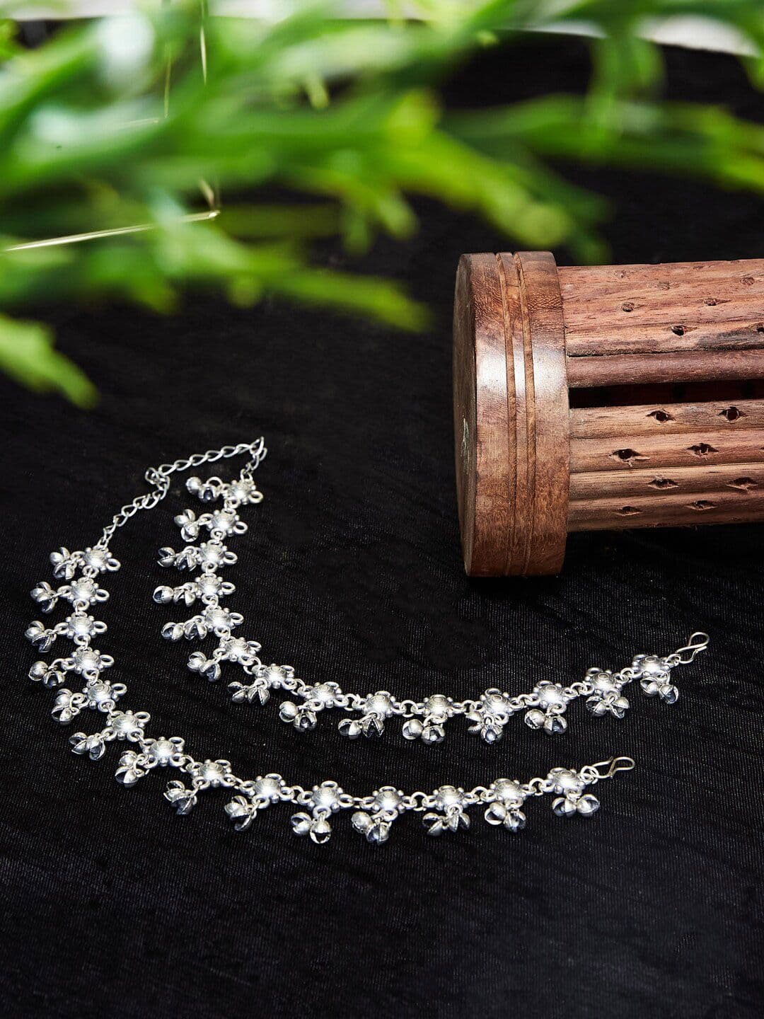 ATIBELLE Set Of 2 German Silver-Plated Anklet - Image 1