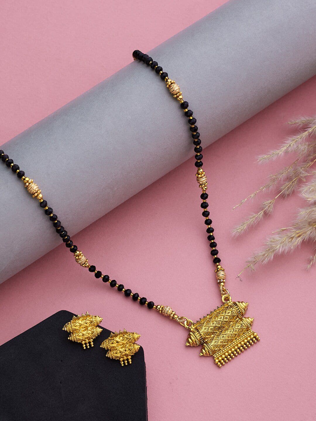 ATIBELLE Gold-Plated Beaded Mangalsutra - Image 1