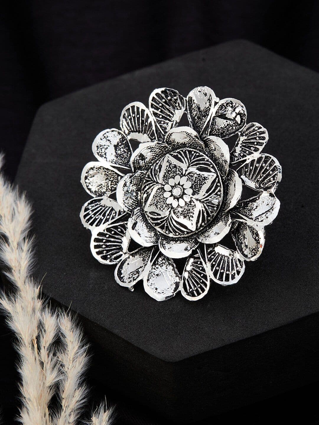 ATIBELLE Silver-Plated Ring - Image 1
