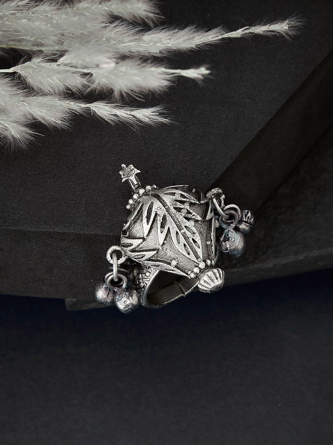 ATIBELLE Silver-Plated Finger Ring - Image 1