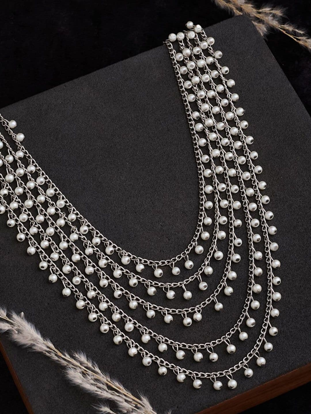 ATIBELLE German Silver Silver-Plated Layered Necklace - Image 1