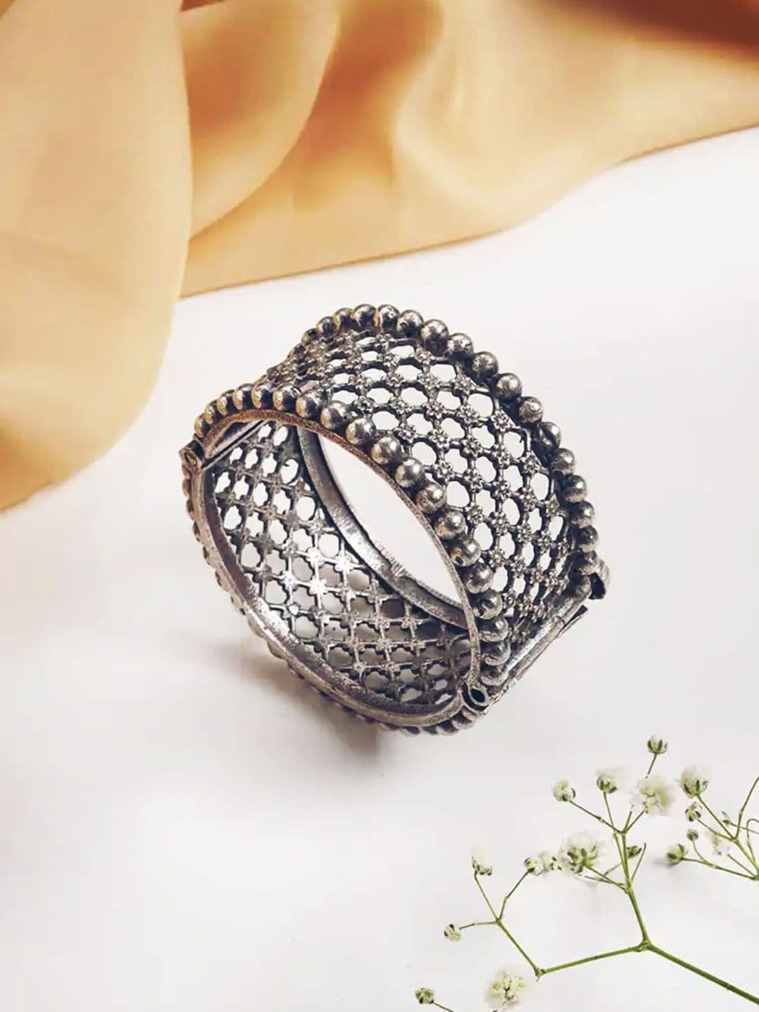 ATIBELLE German Silver-Plated Bangle - Image 1