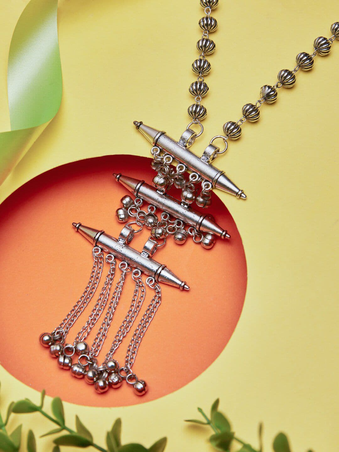 ATIBELLE German Silver Silver-Plated Necklace - Image 1