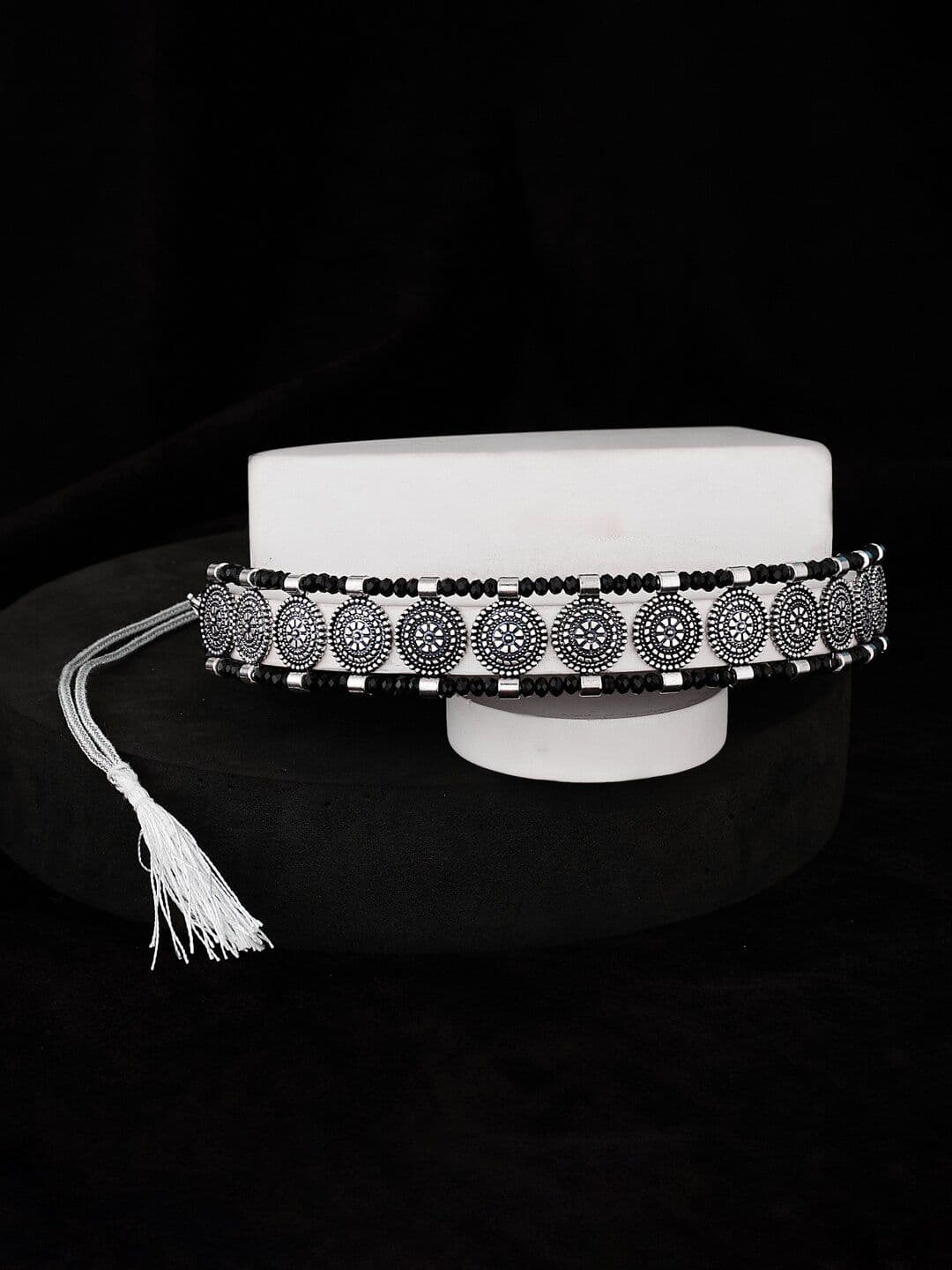 ATIBELLE Brass Silver-Plated Necklace - Image 1