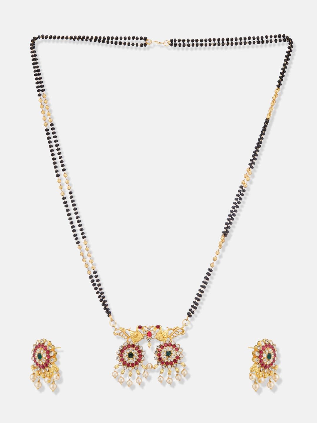 ATIBELLE Gold-Plated Stone Studded Mangalsutra - Image 1