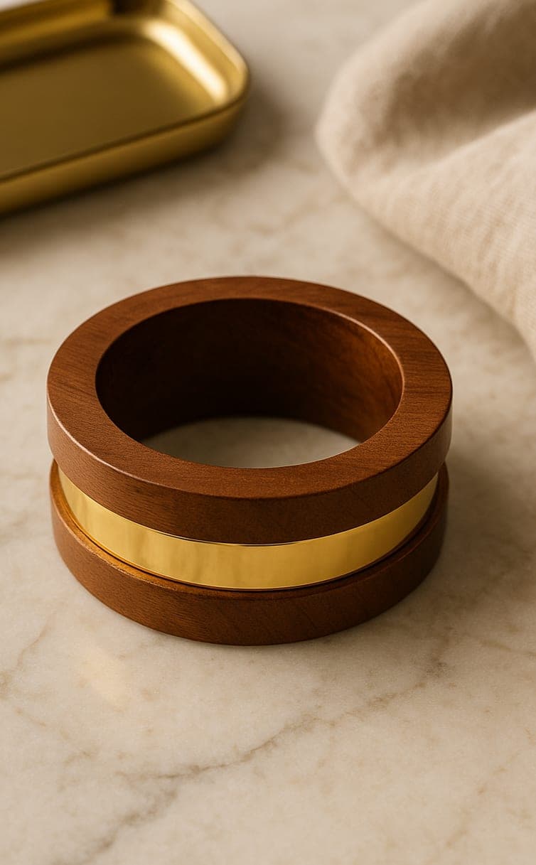 ATIBELLE Round Shaped & Glossy Round Bangle