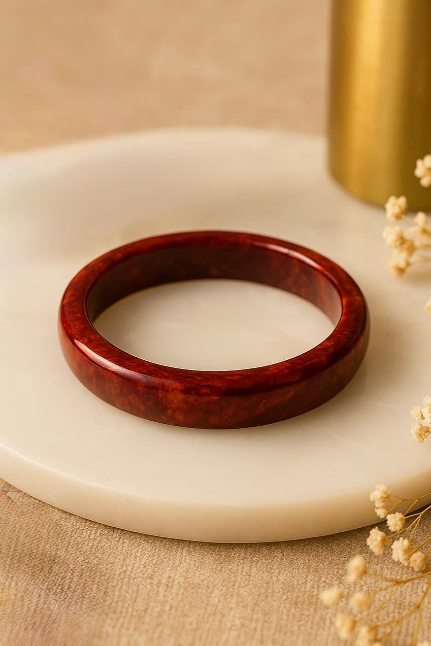 ATIBELLE Round Shaped & Glossy Minimal Bangle