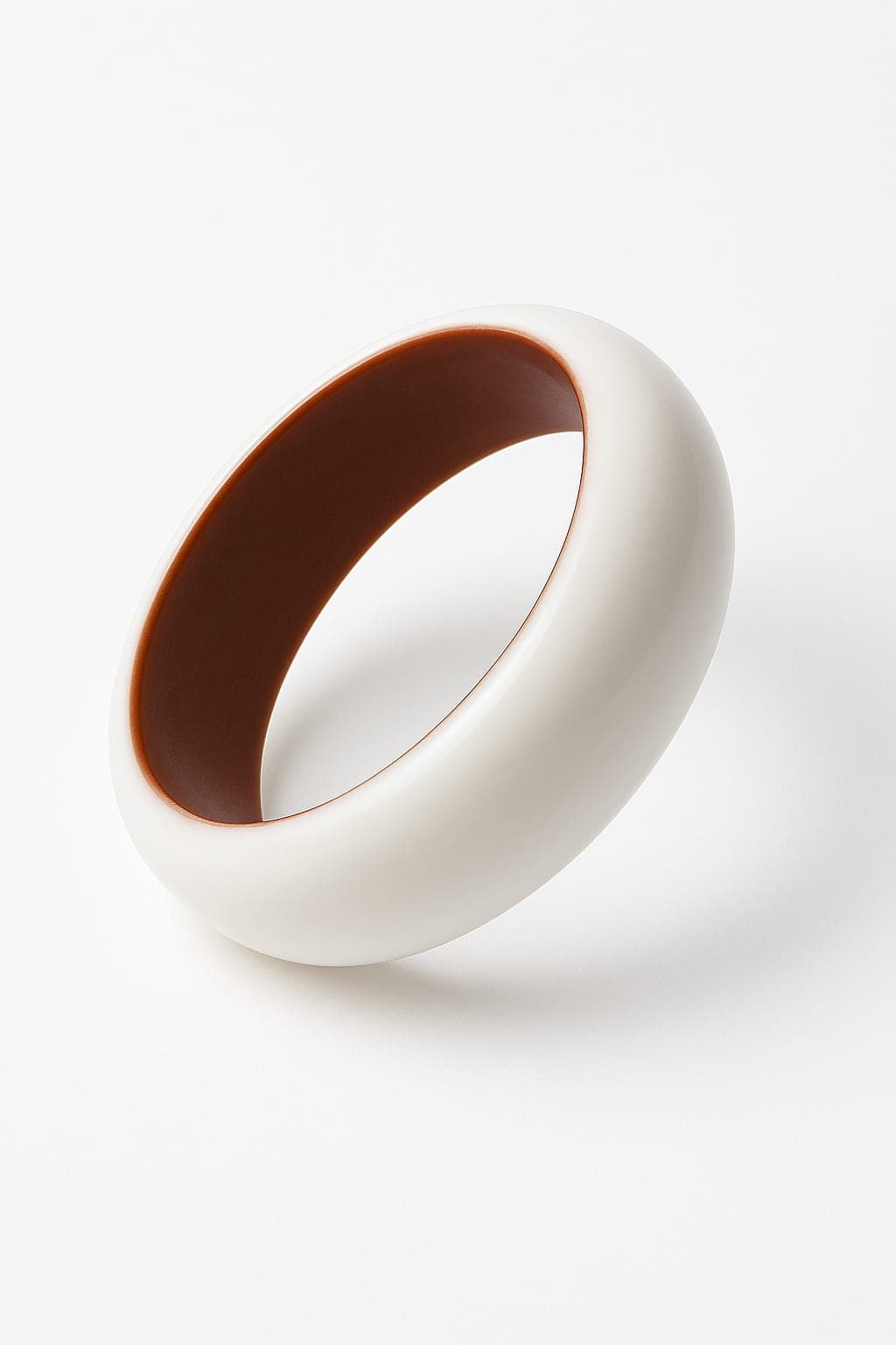 ATIBELLE Round Shaped Glossy Minimal Bangle