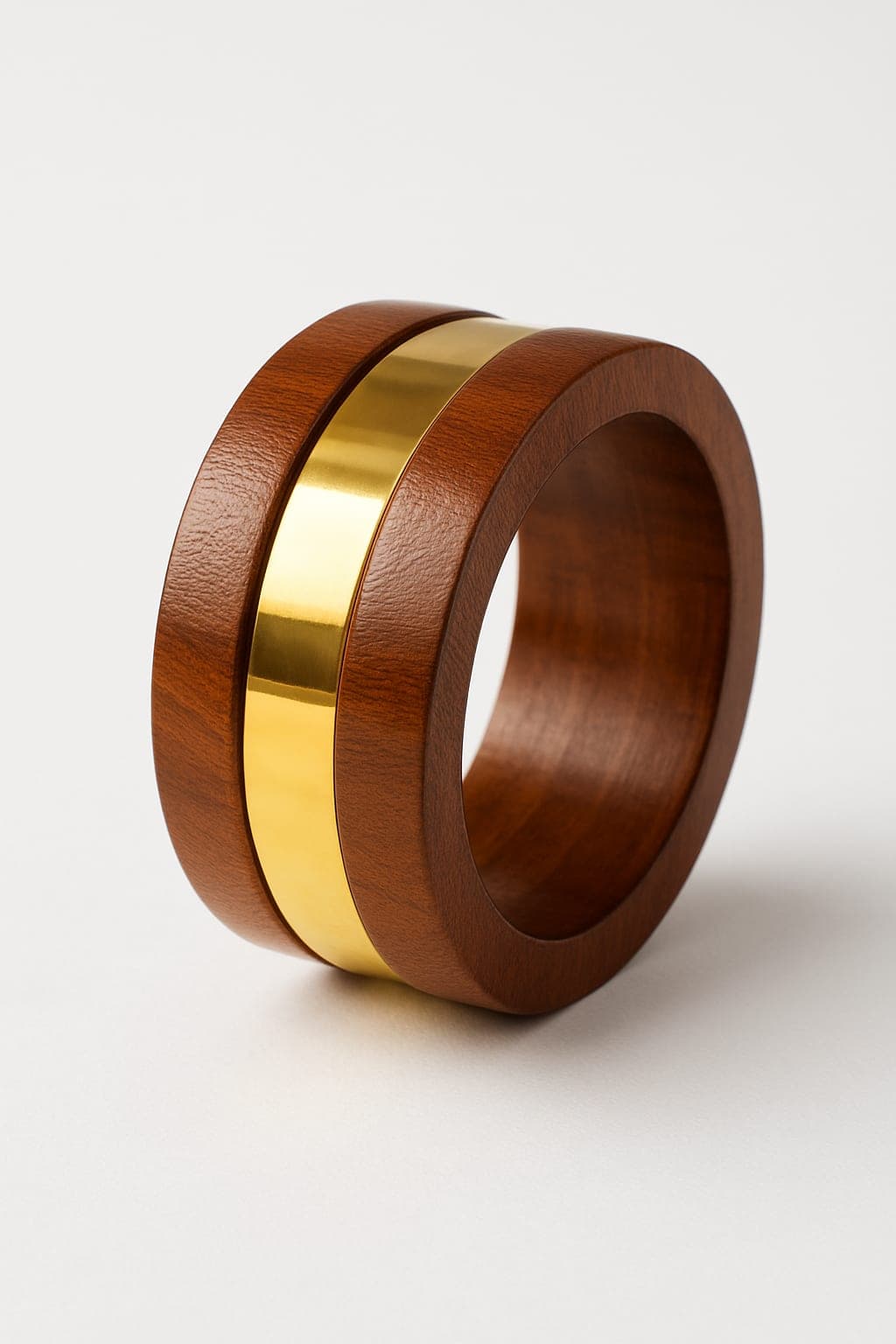 Atibelle Set Of 2 Gold-Plated & Round-Shaped Bangles