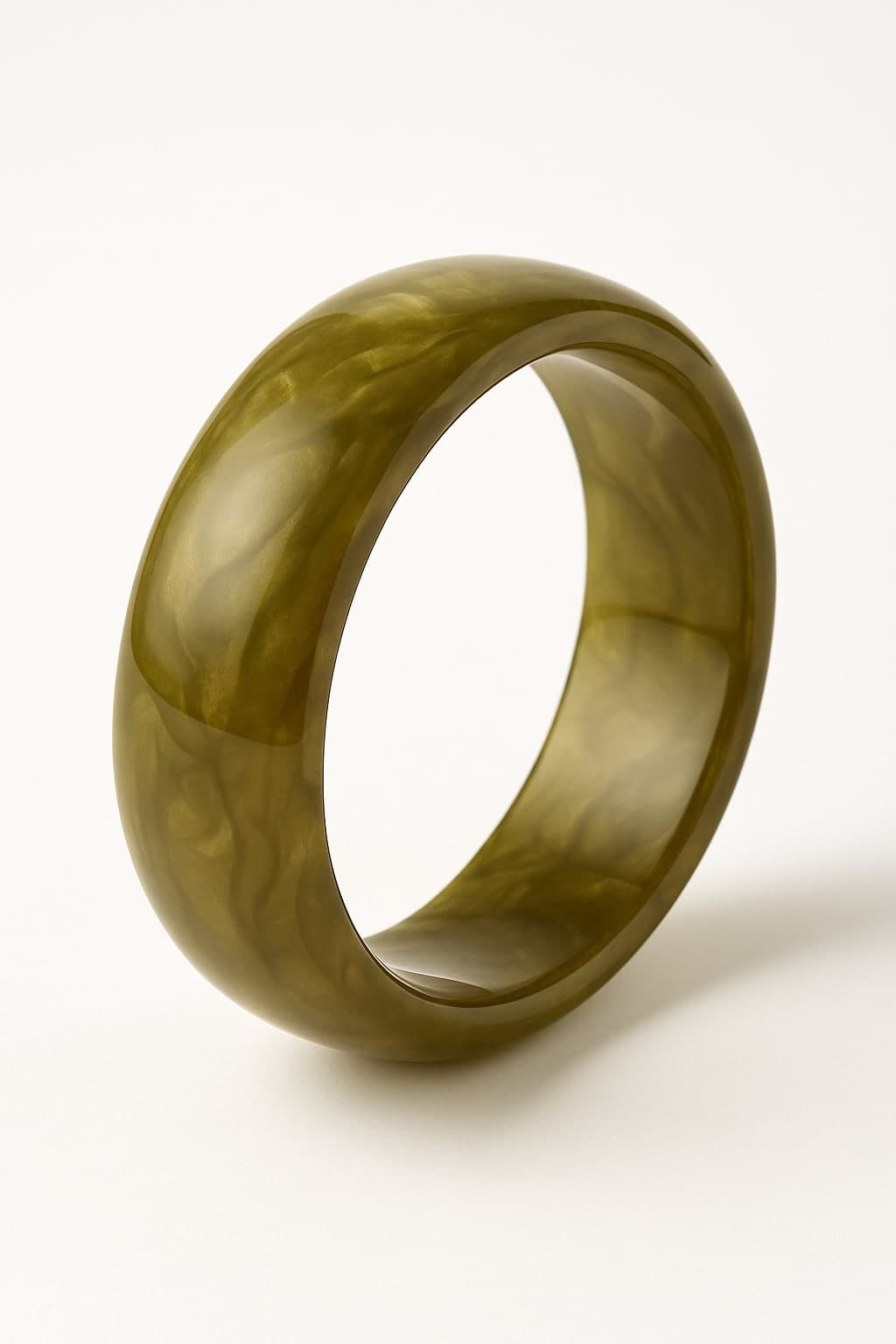 ATIBELLE Round Shaped Glossy Minimal Bangle