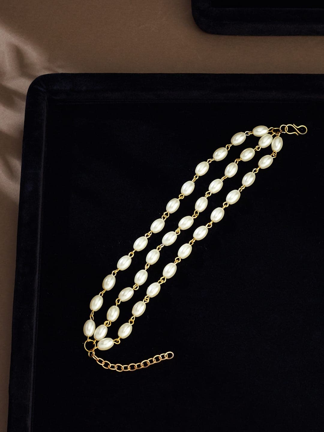 ATIBELLE Women Brass Gold-Plated Multistrand Bracelet