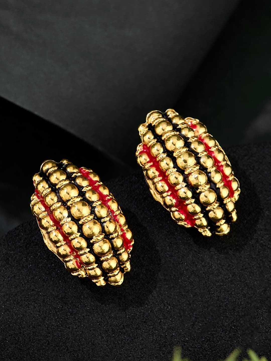 ATIBELLE Gold Plated Contemporary Studs - Image 1